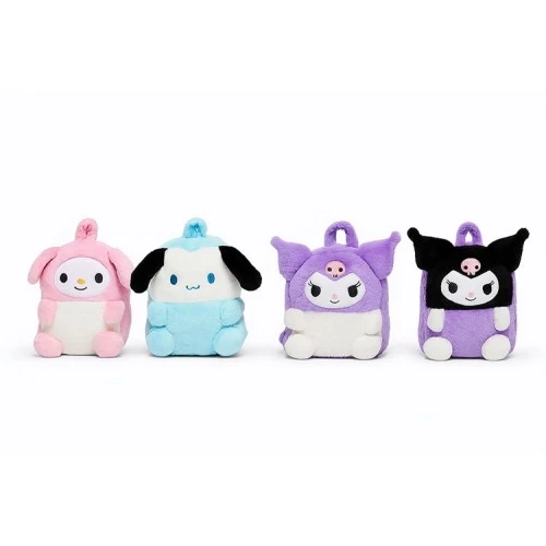 Mey İthalat® Peluş Kuromi My Melody ve Cinnamoroll Sırt Çantası ürün görseli 1