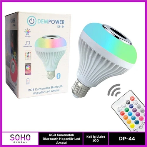 Mey İthalat® DEMPOWER MÜZİKLİ BLUETOOTH AMPUL ürün görseli 1