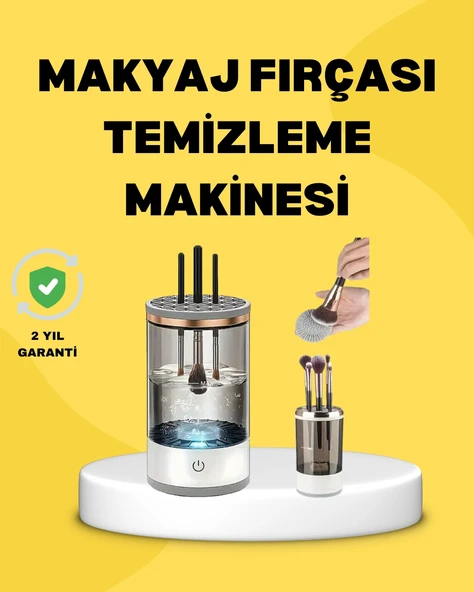 Mey İthalat® Tüm Boyutlara Uygun Otomatik Makyaj Fırçası Yıkama Cihazı ürün görseli 1