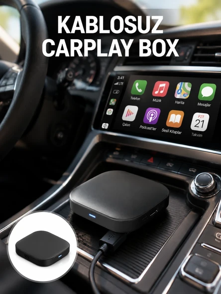 Mey İthalat® 5.8GHz WiFi Destekli Kablosuz Android Auto Dönüştürücü Yeni Nesil ürün görseli 1