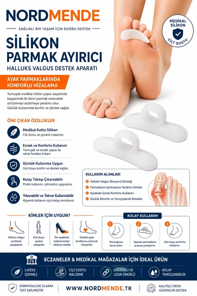 Mey İthalat® Silikon Çekiç Parmak Yastığı BUNYON 12-392 ürün görseli 1