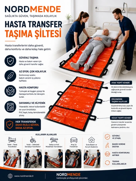 Mey İthalat® Hasta Transfer Taşıma Şiltesi - Resim 2