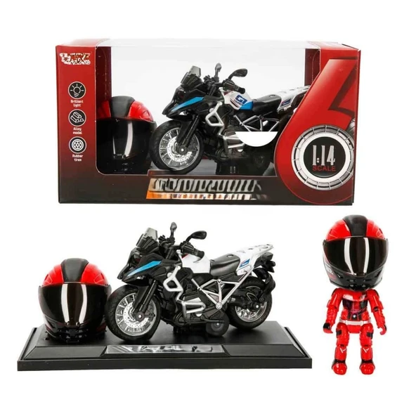 Mey İthalat® 1:14 Sesli ve Işıklı Çek Bırak Motosiklet ürün görseli 1
