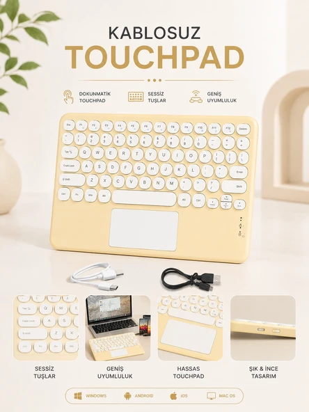 Mey İthalat® KABLOSUZ TOUCHPAD TÜM CİHAZLARLA UYUMLU ürün görseli 1
