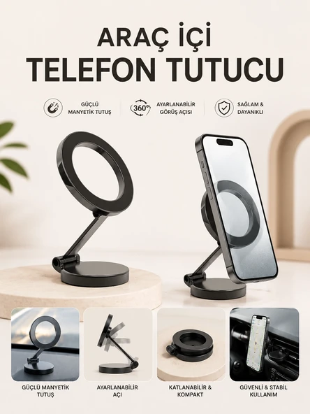 Mey İthalat® Araç İçi Telefon Tutucu ürün görseli 1