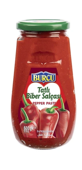 Burcu Tatlı Biber Salçası 600 gr Cam 4 lü - Resim 2