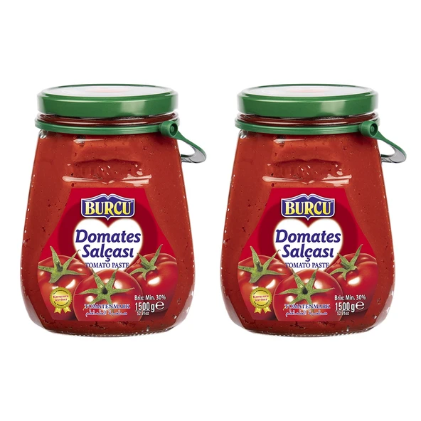 Burcu Domates Salçası 1500 gr Cam 2 li ürün görseli 1