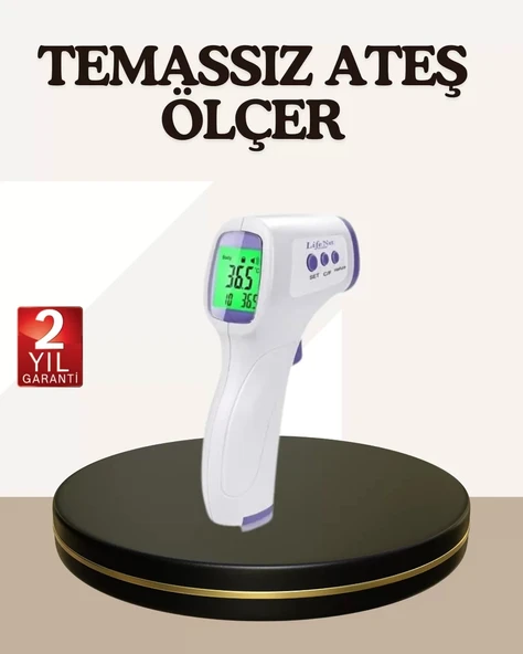 Nevamel® Kızılötesi Alından Temassız Ateş Ölçer Akıllı Sesli Uyarı ürün görseli 1