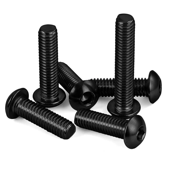 M4x10 mm Bombe Baş İmbus Siyah Civata (DIN 7380) x 20 Adet (rf155) ürün görseli 1