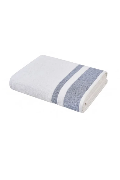 Doqu Home Akdeniz Verona Banyo Havlusu 90x150 Indigo ürün görseli 1