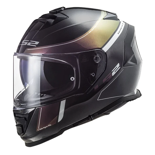 KAPALI KASK LS2 STORM 2 VELVET MAT SİYAH GÖKKUŞAĞI ORJİNAL VİZÖRLÜ XL ürün görseli 1