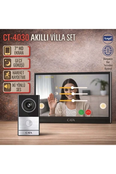 CT-4030 Aklıllı Villa Set 7 İnç Hd Ekran Hareket Kaydetme ürün görseli 1