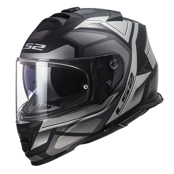 KAPALI KASK LS2 STORM 2 FASTER MAT TITANYUM ORJİNAL VİZÖRLÜ M ürün görseli 1