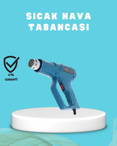 Nevamel® 2000W Sıcak Hava Üfleme Tabancası Seramik Rezistanslı Profesyonel ürün görseli 1