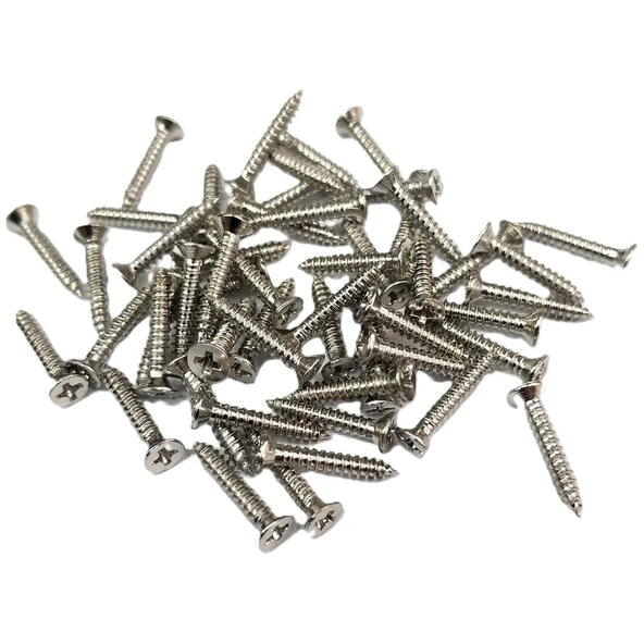 Nikel 1000 Adet Klips Vidası 2,2x13 mm YHB - Konik Başlı Kutu, Sandık, Ayak, Askı, Mini Vida ürün görseli 1