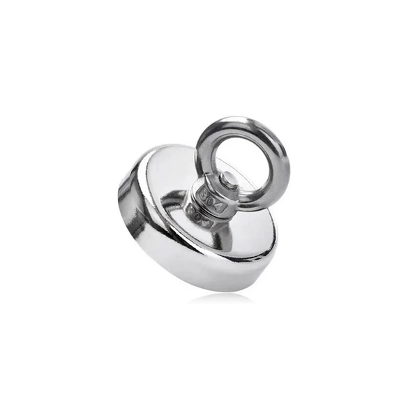 Olta Mıknatısı D25 - 25 mm, 19 kg Güçlü Neodyum Mıknatıs, Manyetik Halka, Vidalı Ayırma ürün görseli 1
