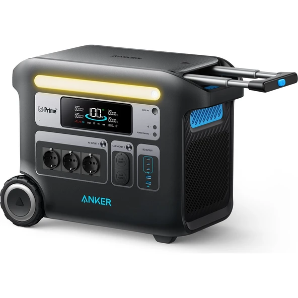 SOLIX 767 PowerHouse 2400W GanPrime Taşınabilir Güç Kaynağı 2048Wh 2400W Ev Karavan ve Dış Mekan Kullanımı İçin LiFePO4 Pilli Jeneratör - A1780 (Anker Türkiye Garantili) ürün görseli 1