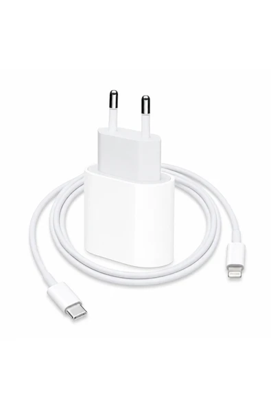 ŞARJ Iphone Tüm Serilerle Uyumlu Hızlı Aleti Adaptör Kablo Plus 6 7 8 X 11 12 13 14 Pro Max Beyaz ürün görseli 1