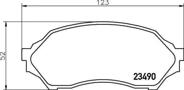 DISK BALATA MAZDA-323 ON 08/98 GDB3193 ürün görseli 1