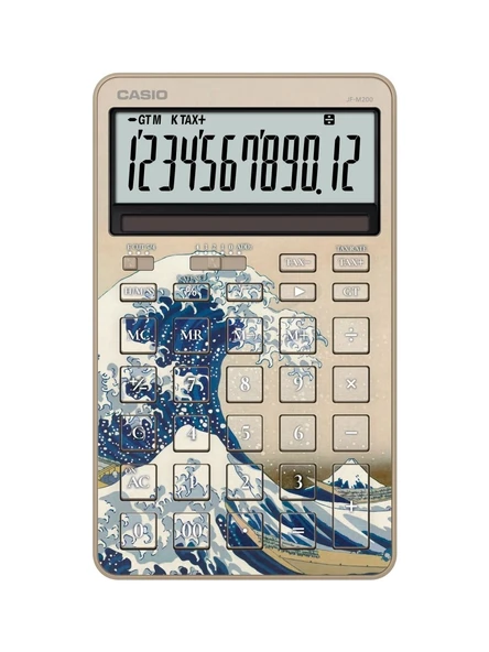 Casio Jf-M200-Tj-Khk 12 Hane Masa Üstü Hesap Makinesi ürün görseli 1