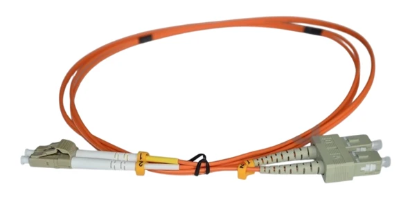 Teldata Tld-Sclcom23 Sc-Upc-Lc-Upc Mm Dx Om2 3 Metre Fiber Optik Patchcord ürün görseli 1