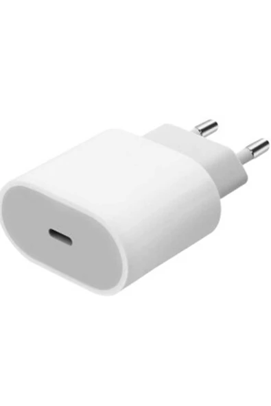 MAXİ İOS ve ANDROİD Tüm Cihazlara Uyumlu Şarj Aleti 20W Usb-c Şarj Adaptörü iPhone HIZLI Şarj Beyaz ürün görseli 1
