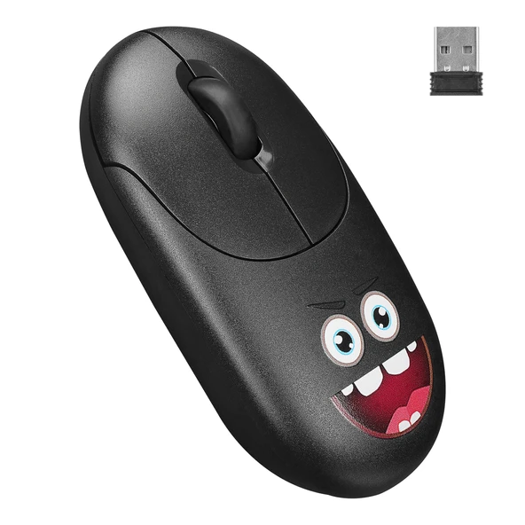 Everest Sm-26 Fashıon 2.4Ghz Siyah Kabartmalı Kablosuz Mouse ürün görseli 1