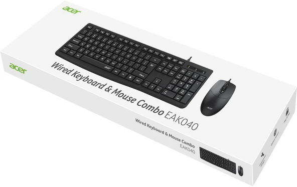 Acer Eak040 Bkl Kablolu Klavye + Mouse Set ürün görseli 1