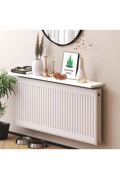 Ankara Orman Ürünleri Mdf Beyaz Petek Üstü Uçan Raf Dresuar 150cmx18cm ürün görseli 1