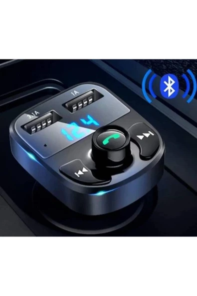 Aksesuar Manessa Car Mp3 Araç Fm Transmitter, Bluetooth Usb, Mp3, Kart Çakmaklık Girişli Oto Müzik Çalar Kiti ürün görseli 1