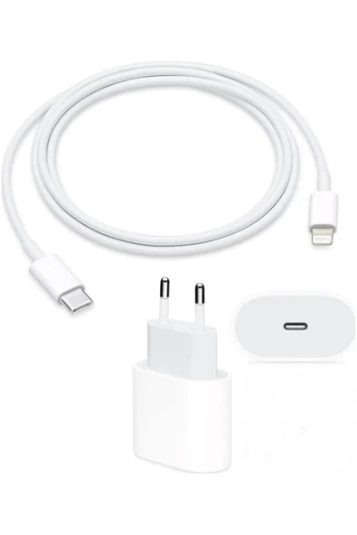 VOLNİX Tüm Uyumlu Hızlı Şarj Aleti Adaptör Kablo Plus 6 7 8 X 11 12 13 14 Pro Max Beyaz ürün görseli 1