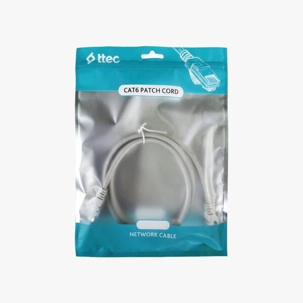 Ttec Kbl-Ptch-3Mtg Cat6 3 Metre Gri Utp Patch Kablo ürün görseli 1