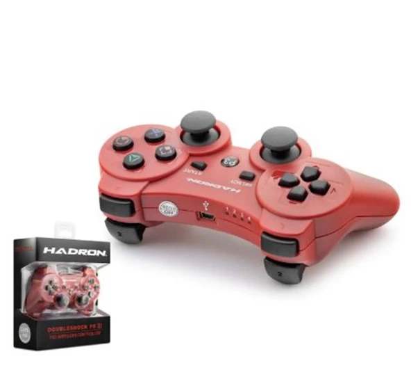 Hadron Hd325K Ps3 Uyumlu Kablosuz Bluetooth Gamepad Oyun Kolu Doubleshock III - Kırmızı ürün görseli 1
