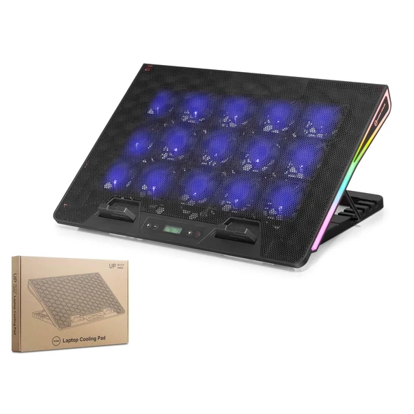 Hadron Dcxaa2 Notebook Soğutucu 15-Fan 13-17.3 Rgb Siyah ürün görseli 1
