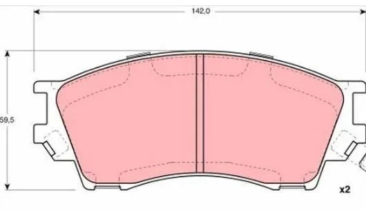 DISK BALATA MAZDA-XEDOS 9 ON GDB3230 ürün görseli 1