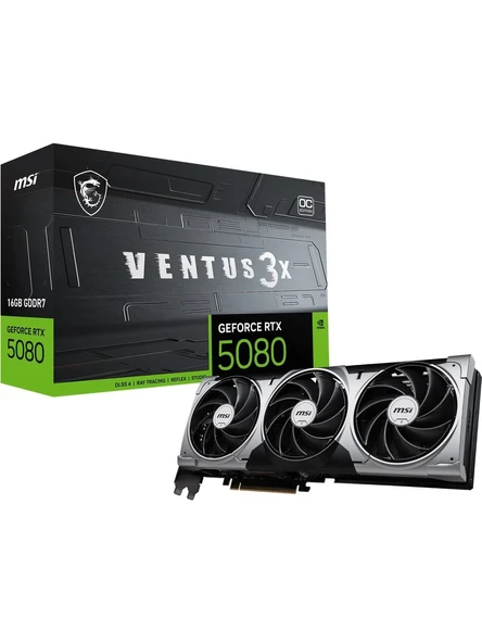 Msi Geforce Rtx5080 16Gb Gddr7 Pcı Express 5.0 16G Ventus 3X Oc Ekran Kartı ürün görseli 1