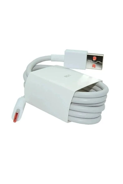 Orjinal Xiaomi Redmi Uyumlu 67w Watt Şarj Aleti Kablosu Usb Type-c 6a 67w Hızlı Şarj Cihazı Kablosu Beyaz ürün görseli 1