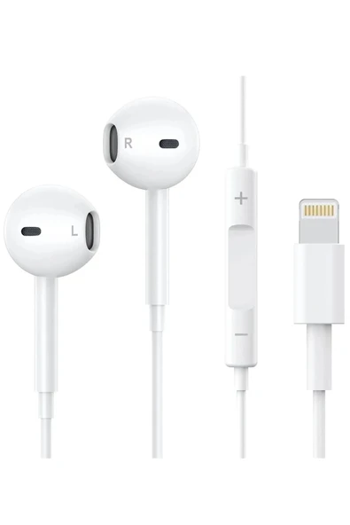 VOLNİX iPhone 7/8/8Plus/X/Xr/Xs/XsMax/11/12/13/14 Pro Max Uyumlu Mikrofonlu Beyaz Beyaz ürün görseli 1