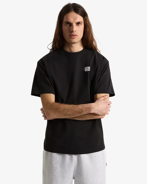 Oval Logo Loose SS Tee Erkek Siyah T-Shirt - VN0010FE ürün görseli 1