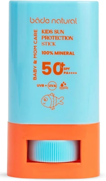 Bade Natural Doğal ve Mineral Filtreli 16 gr 50 Faktör Çocuk Stick Güneş Kremi ürün görseli 1