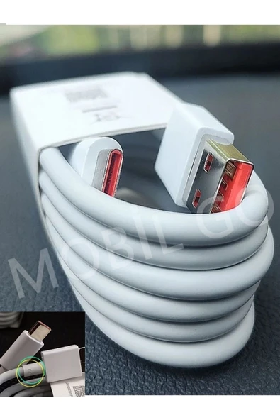 TNP TECH Xiaomi Redmi Note 8 8 Pro 9 9 Pro 10 10 Pro 11 11 Pro Uyumlu Type C Girişli Hızlı Şarj Kablosu Beyaz ürün görseli 1