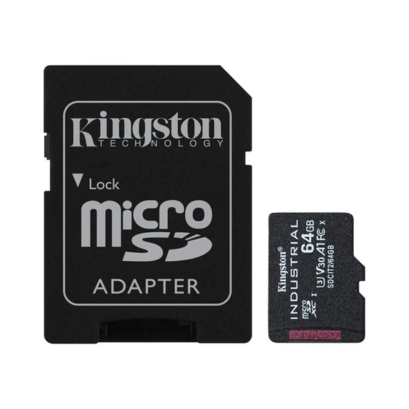 Kingston 64GB Micro SDXC Endüstriyel SDCIT2/64G ürün görseli 1