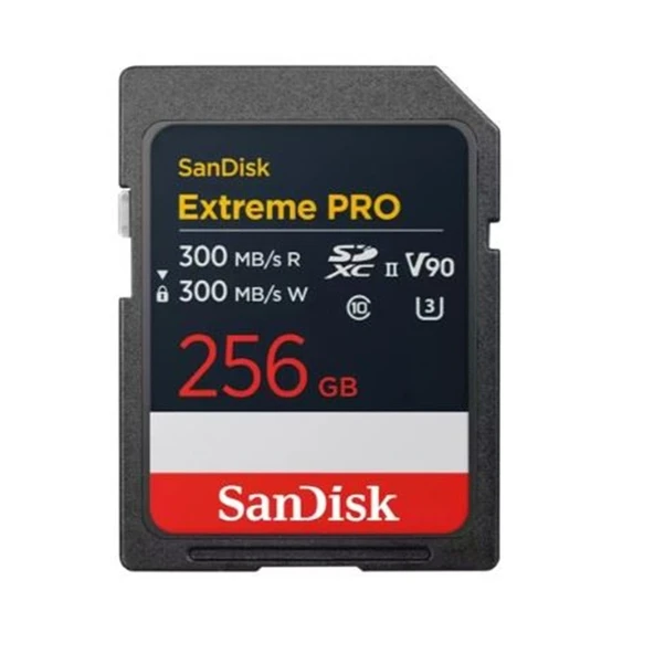 256GB SANDISK EXTREME PRO SDXC UHSII V90 SDSDXDM-256G-GN4IN ürün görseli 1