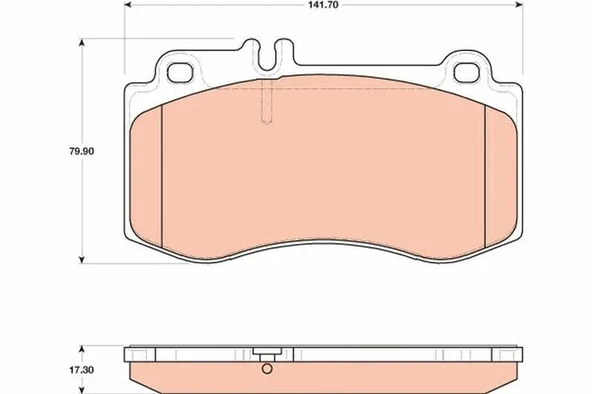 DISK BALATA MERCEDES E SERISI W212 2009-- ON GDB1822 ürün görseli 1