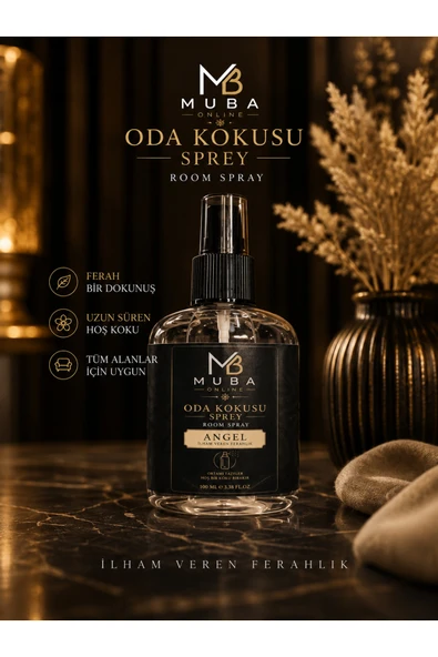 Muba Angel Oda Kokusu Spreyi 100 ml - Kalıcı Oda Parfümü, Ev, Ofis ve Banyo İçin ürün görseli 1