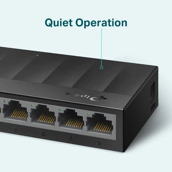 8 port Gbit Desktop Yönetilemez Plastik Kasa Switch - Resim 2