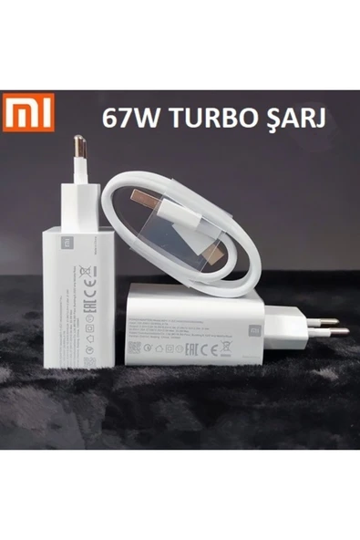 Day Xiaomi Mi 11 67 Watt Orjinal Turbo Şarj Cihazı Redmi Mi 6a Type-c Data Kablo + Myd-12-eh BEYAZ ürün görseli 1