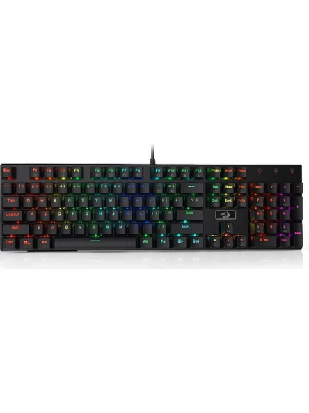 Redragon K556 RGB Brown Switch Kablolu Mekanik Oyuncu Klavyesi ürün görseli 1