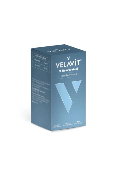Velavit V-Resveratrol Trans-Resveratrol 120 Kapsül ürün görseli 1