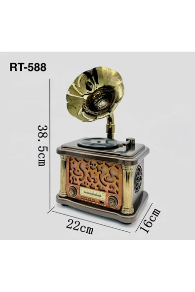 Everton Rt-588 Bluetooth Fm-Usb-Tf-Aux Şarjlı Nostaljik Radyo ürün görseli 1